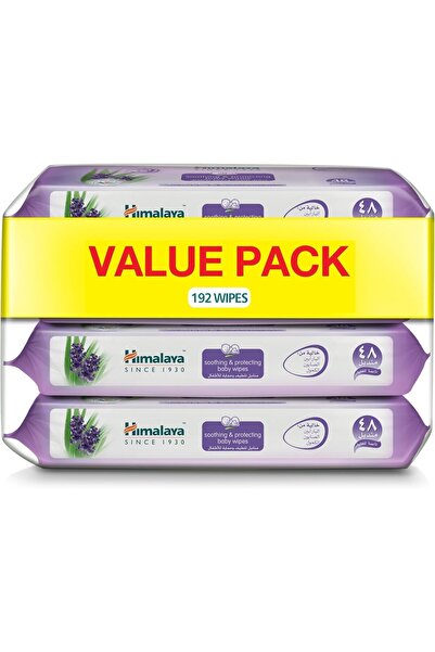 Himalaya Baby Soothing & Protective Wipes - Alcohol & Paraben Free, Sensitive Skin, 4x48=192