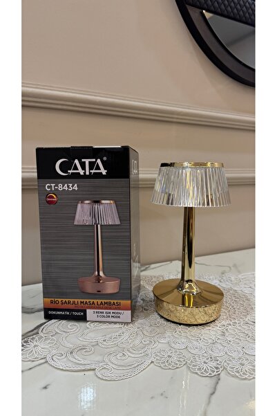 Cata CT 8434 RİO ŞARJLI MASA LAMBASI 3 RENK IŞIKLI