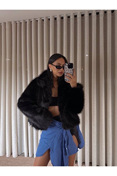 LAVİNİA Yakalı astarlı kadın kürk