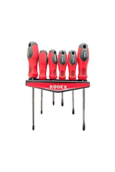 Rodex Screwdriver Set 6 Pcs. (Trs006), RHT0504110006 (24 Set/Ctn)