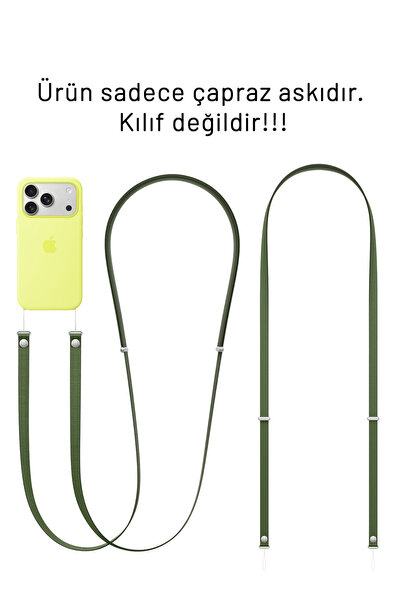 Nezih Case iPhone 17 Serisiyle Uyumlu Çapraz Telefon Askısı (Sadece Açıklamad...