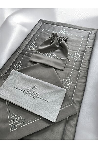 Mariabella Home Collection Vivien Seccade Havlu Bohça Terlik Kesesi 4 Parça S...