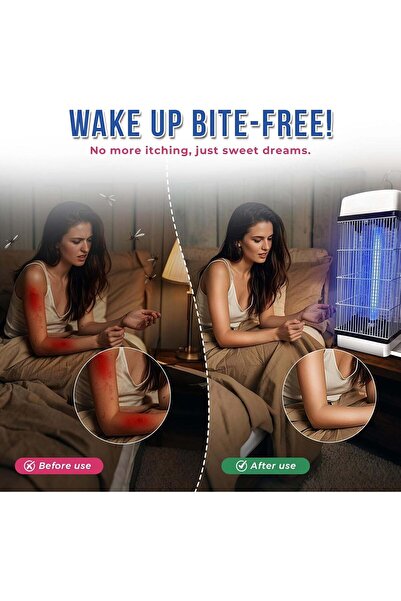 TheMohrim مصيدة حشرات داخلية وخارجية، مصباح كهربائي لقتل البعوض، مصيدة حشرات طائرة