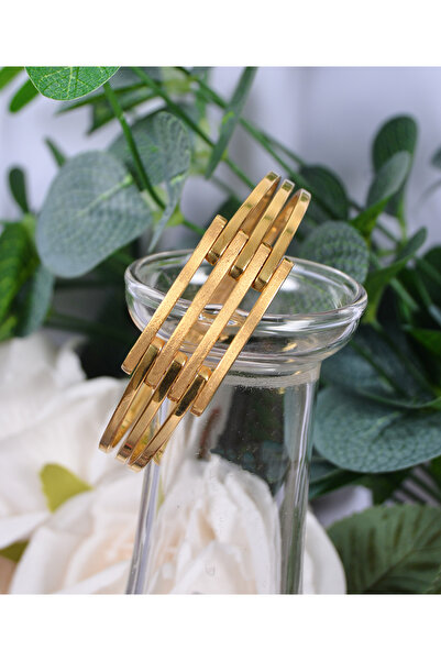 22 Gr (Gram) 22 Ayar Dört Sıralı Kaburga Bilezik