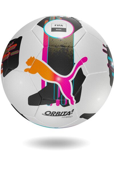 Puma 08432601 كرة قدم أوربيتا 4 هايبرد (فيفا بيس) للجنسين باللون الأبيض