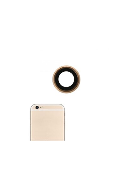 OEM İphone 6S Kamera Camı Gold Lens Çerçeveli