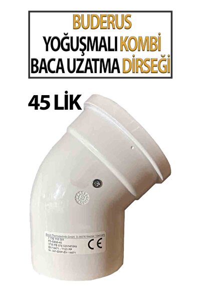 Buderus Kombi Baca Uzatma Dirseği 45'lik Orjinal