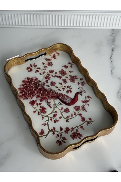 ROSSEV Peacock Rectangular Tray