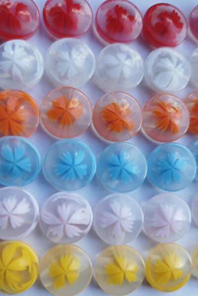 Kent Pazarı Κουμπί για βρεφικό γιλέκο 6 χρώματα 30 τεμάχια Διάμετρος: 14 χιλ.