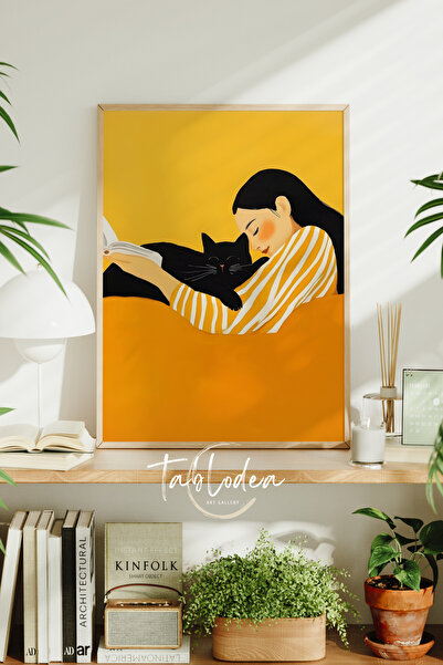 tablodea Boemsko žena i mačka Sa deznom uokvireni poster TD Pinterest minimal...