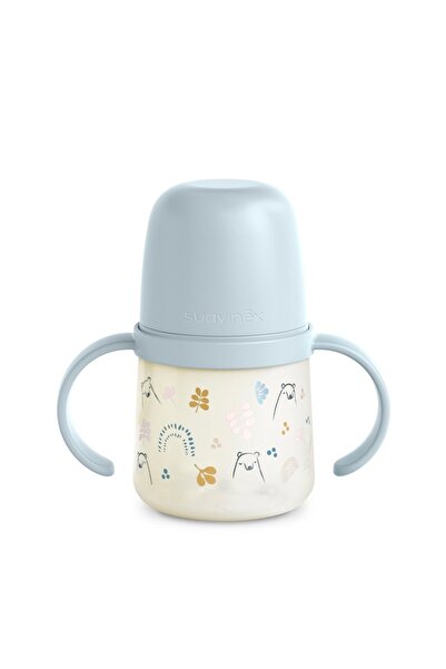 Suavinex First cup with silicone spout 150 ml, +4l, Bears, blue,