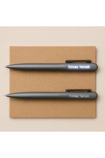 nesnelgift Kişiye Özel İsim Veya Firma İsmi Yazılı Led Başlıklı Tükenmez Kale...