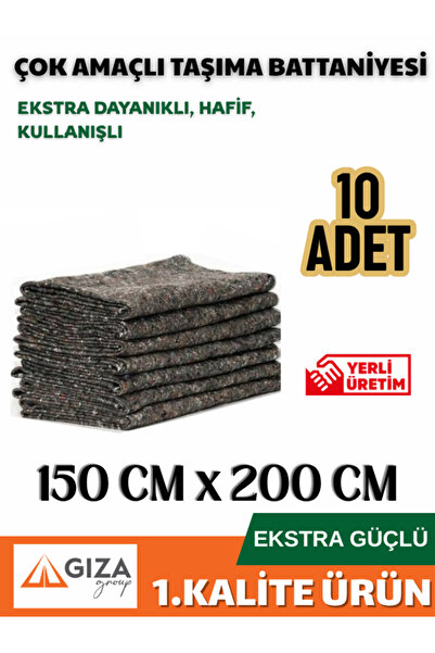 Giza Ambalaj Şilteli 10 Adet 150x200 Nakliye, Ambalaj Battaniyesi Şantiye Mob...