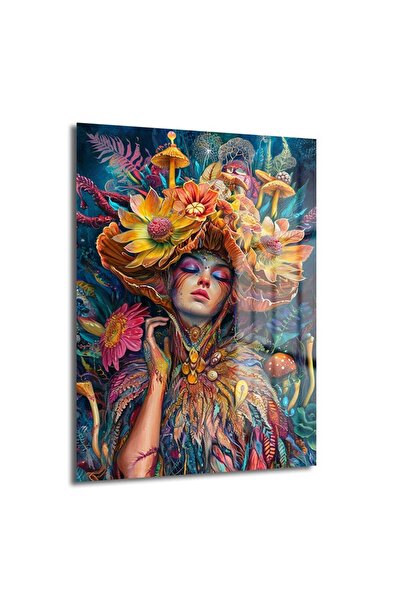 Women Glass Painting