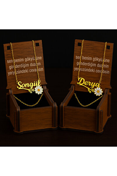 gümüşevibyunus İsimli papatya kolye 925 ayar gümüş