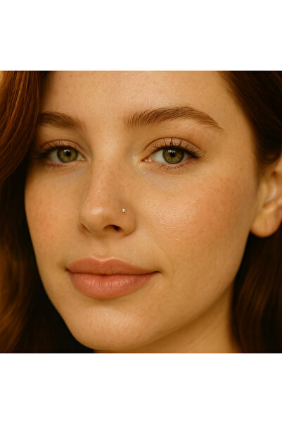 Heppii Cerrahi Çelik Minik Tektaş Burun Piercing Hızma 2 mm Taşlı