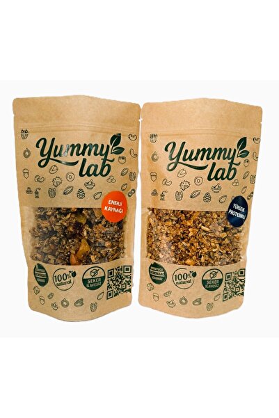 YummyLab عبوة من 2 جرانولا (عالية الطاقة وغنية بالبروتين) 350 جرام *2