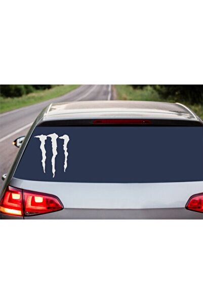 Oracal "Monster" car sticker, 17x13 cm, white