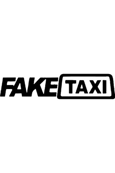 stickerino Car sticker 'Fake taxi', 25x5cm, Black