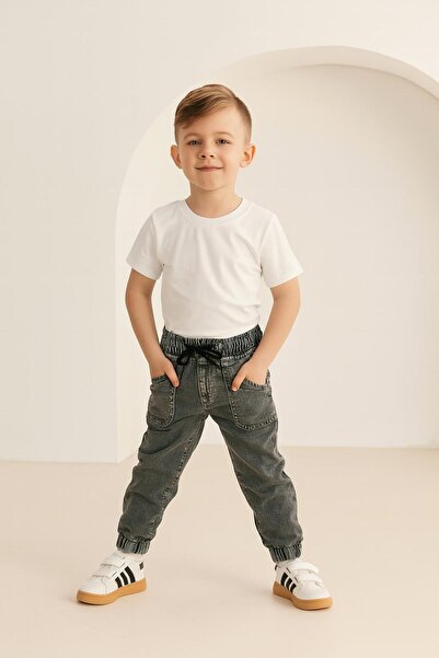 YİGİT BUTİK Denim Fabric Boys' Trousers