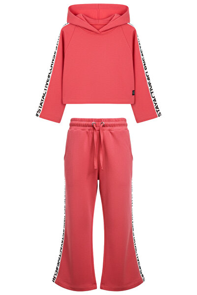 Colorinas Activepop Tracksuit Set 3 Thread Without Embroidery Stripe Detail