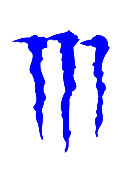 Oracal Car sticker "Monster", 17x13 cm, blue