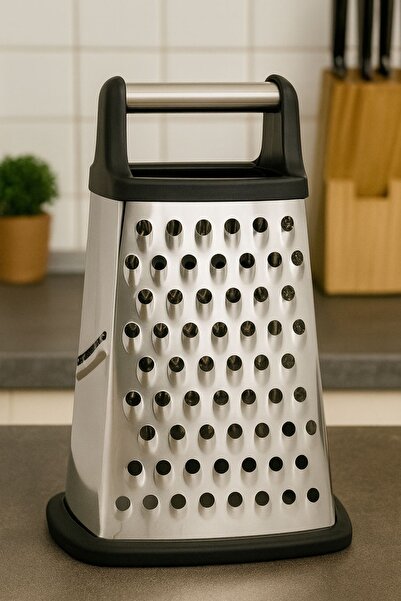 BEYZANA Orta Boy Paslanmaz Çelik Rende - Silikon Tabanlı Çok Fonksiyonlu Çelik Rende