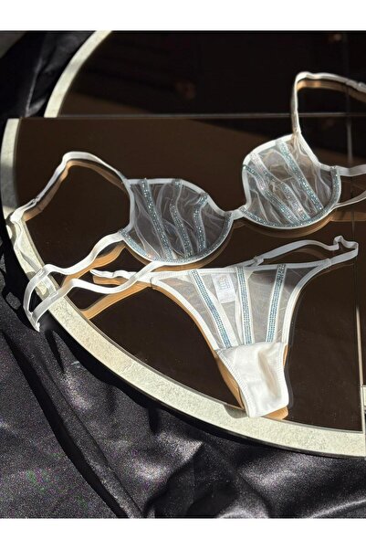 ateviaco Stone Detailed Underwear Set