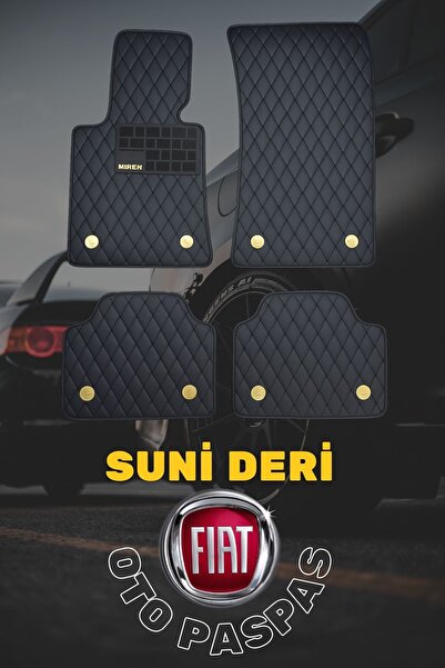 Miren Suni Deri Oto Paspas – Fiat Tüm Modeller - 5 Katmanlı Araca Özel, Su Ge...