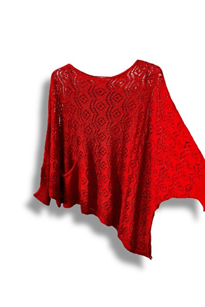 SUMEF Γυναικεία Mercerized δαντελωτή πλέξη Ασύμμετρη Πλεκτή Μπλούζα – Τυπικό μέγεθος (38-48 Συμβατό)