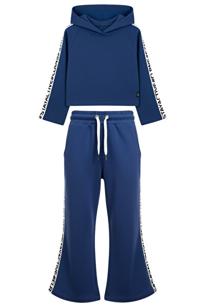 Colorinas Σετ αθλητικής φόρμας Activepop με λεπτομέρεια με ρίγες χωρίς σχέδιο με 3 νήματα