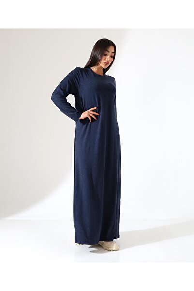 Fi'l Arz Fashion Women's Wool Viscose Long Plus Size Dress