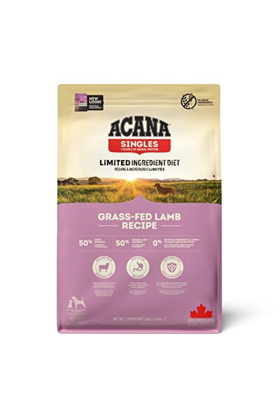 Acana Grass-Fed Lamb Kuzu Etli ve Elmalı Tahılsız Yetişkin Köpek Maması 17 kg