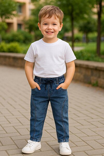 YİGİT BUTİK Denim Fabric Boys' Trousers