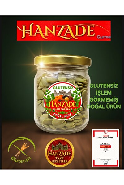 HANZADE GURME Glutensiz işlem görmemiş kabak çekirdeği içi Doğal ürün Altın K...