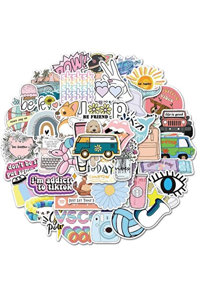 JZS ملصقات فينيل كرتونية - ١٠٠ ملصق مقاوم للماء للزجاجات وأجهزة الكمبيوتر الم...