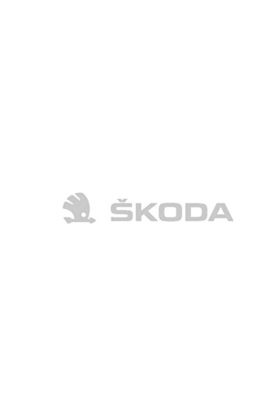 Oracal Set de 4 autocolante auto pentru jante Skoda, 8cm, Alb