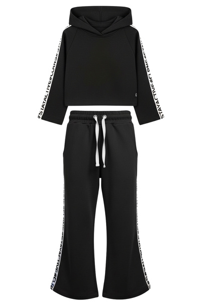 Colorinas Activepop Tracksuit Set 3 Thread Without Embroidery Stripe Detail