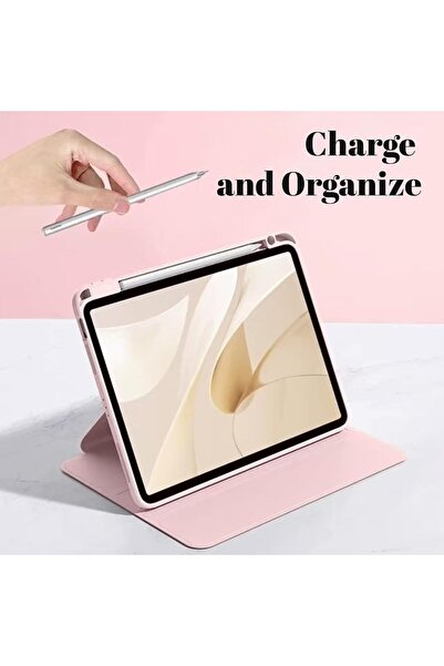 007 Vurtboly Hybrid Case for Huawei MatePad 12X 12 Inch 2024 - Clear Acrylic Multi-Angle (Pink)