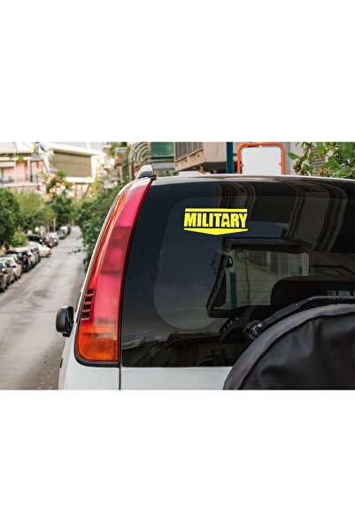 Oracal Car tuning sticker ''Military'', 20x15 cm, yellow
