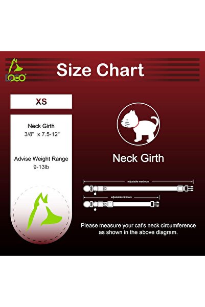 Doco Reflective Cat Collar (DCAT011) Color - Green (3/8 x 7.5-12")