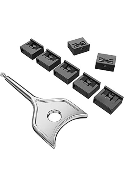 EXCEFORE مجموعة مانع منافذ USB مع مفتاح، غطاء غبار USB-A واقي منفذ أنثى، قفل ...