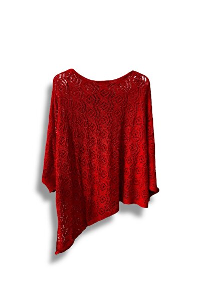 SUMEF Γυναικεία Mercerized δαντελωτή πλέξη Ασύμμετρη Πλεκτή Μπλούζα – Τυπικό μέγεθος (38-48 Συμβατό)