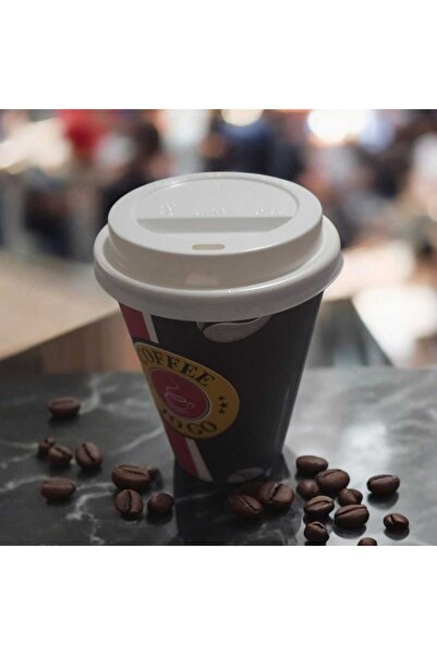 Yiğit KRAFT KARTON KAHVE BARDAĞI KAPAKLI TIKAÇLI 12- 0Z - 25 ADET