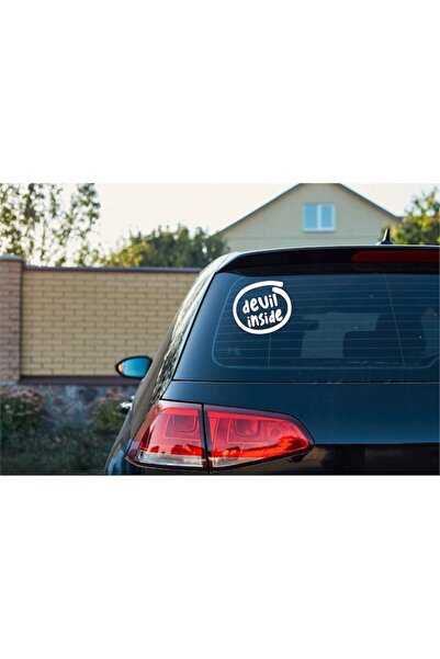 Oracal Car sticker "Devil inside", 15x14 cm, white