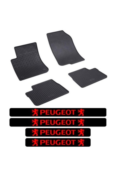 Rigum Covorașe din cauciuc Peugeot 2008 I (04.2013-12.2019) cu 4 autocolante ...