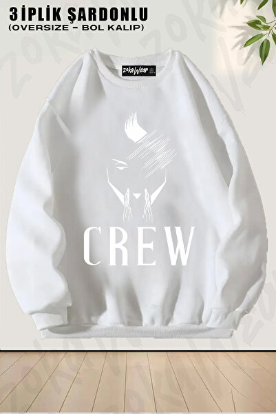 ZOKAWEAR Φούτερ Unisex Loose Fit Hayko Cepkin Crew με τύπωμα Design oversized με λαιμόκοψη