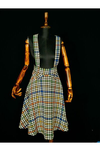 Sihirli Düğmeler Suspender Skirt