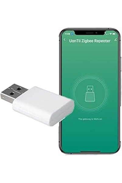 UanTii Tuya ZigBee Signal Repeater - USB ZigBee Extender (20-30m) Compatible ...