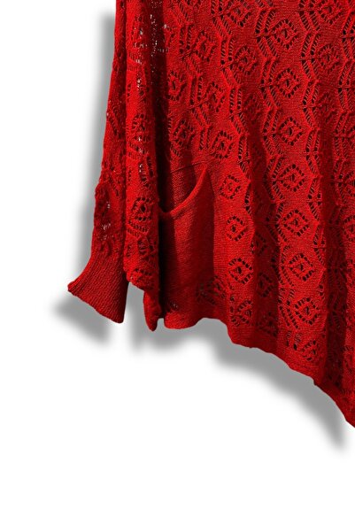 SUMEF Γυναικεία Mercerized δαντελωτή πλέξη Ασύμμετρη Πλεκτή Μπλούζα – Τυπικό μέγεθος (38-48 Συμβατό)